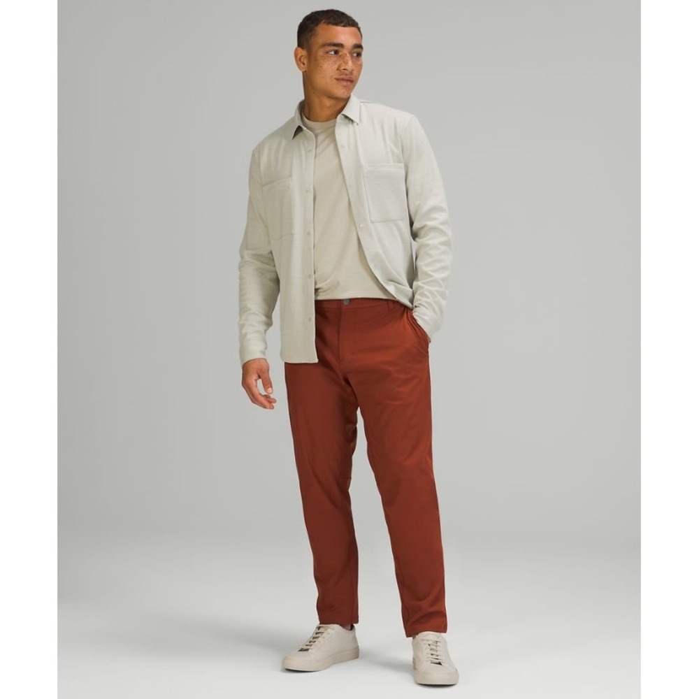 Lululemon Commission Slim Fit Pant 32 Burnt Orange Warpstreme Chino Trousers
